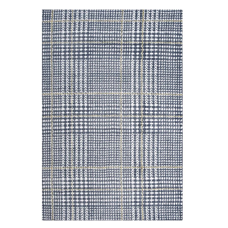 Modway Kaja 5' x 8' Area Rug in Ivory and Cadet Blue