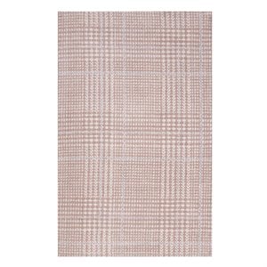 Modway Kaja 5' x 8' Area Rug in Ivory and Cameo Rose