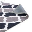 Modway Lida Moroccan Trellis 5' x 8' Area Rug in Charcoal and Black