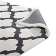 Modway Lida Moroccan Trellis 5' x 8' Area Rug in Ivory and Charcoal