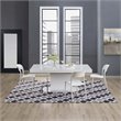 Modway Lida Moroccan Trellis 8' x 10' Area Rug in Charcoal and Black