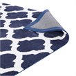 Modway Lida Moroccan Trellis 8' x 10' Area Rug in Navy and Ivory