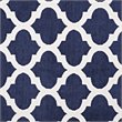 Modway Lida Moroccan Trellis 8' x 10' Area Rug in Navy and Ivory