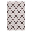 Modway Marja Moroccan Trellis 5' x 8' Area Rug in Brown and Gray