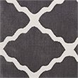 Modway Marja Moroccan Trellis 5' x 8' Area Rug in Charcoal and Ivory