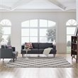Modway Marja Moroccan Trellis 8' x 10' Area Rug in Brown and Gray