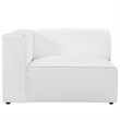 Modway Mingle Modern Style Polyester Fabric Left-Facing Sofa Chair in White