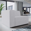 Modway Mingle Modern Style Polyester Fabric Left-Facing Sofa Chair in White