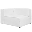 Modway Mingle Modern Style Polyester Fabric Left-Facing Sofa Chair in White