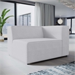Modway Mingle Modern Style Polyester Fabric Right-Facing Sofa Chair in White
