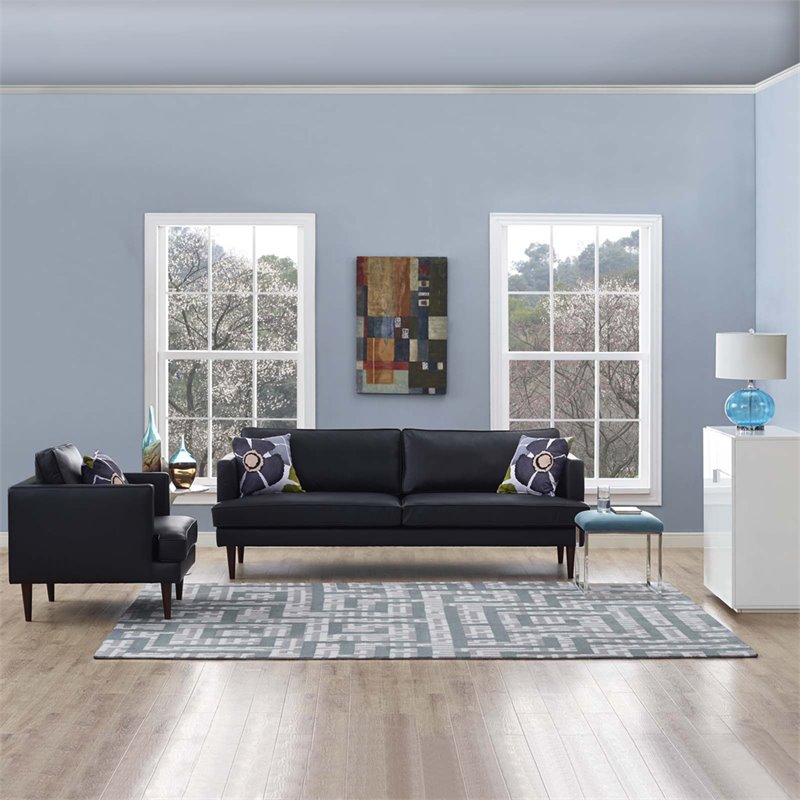 Modway Nahia Geometric Maze 8' x 10' Area Rug in Gray and Blue