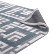 Modway Nahia Geometric Maze 8' x 10' Area Rug in Gray and Blue