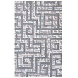 Modway Nahia Geometric Maze 8' x 10' Area Rug in Gray and Blue
