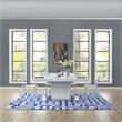 Modway Nahia Geometric Maze 8' x 10' Area Rug in Ivory and Blue