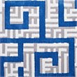 Modway Nahia Geometric Maze 8' x 10' Area Rug in Ivory and Blue