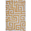 Modway Nahia Maze 8' x 10' Area Rug in Gray and Banana Yellow
