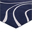 Modway Therese Abstract Swirl 5' x 8' Area Rug in Navy and Ivory