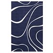 Modway Therese Abstract Swirl 5' x 8' Area Rug in Navy and Ivory