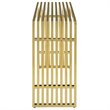 Modway Gridiron Stainless Steel Accent Console Table in Gold