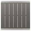 Modway Shore 3-Piece Wood & Aluminum Patio Pub Set in Silver and Gray
