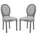 2 Piece Side Chair/Light Gray