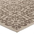 Modway Ariana 5' x 8' Floral Trellis Area Rug in Beige