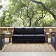 Modway Ariana 5' x 8' Floral Trellis Area Rug in Beige
