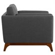 Modway Chance Modern Fabric Upholstered Accent Chair in Gray