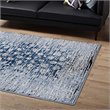 Modway Chiara 5' x 8' Floral Lattice Area Rug in Morroccan Blue