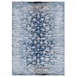 Modway Chiara 5' x 8' Floral Lattice Area Rug in Morroccan Blue