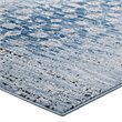 Modway Chiara 8' x 10' Floral Lattice Area Rug in Morroccan Blue