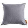 Modway Convene 2-Piece Modern Fabric Outdoor Patio Pillow Set in Gray