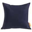 Modway Convene 2-Piece Modern Fabric Outdoor Patio Pillow Set in Navy