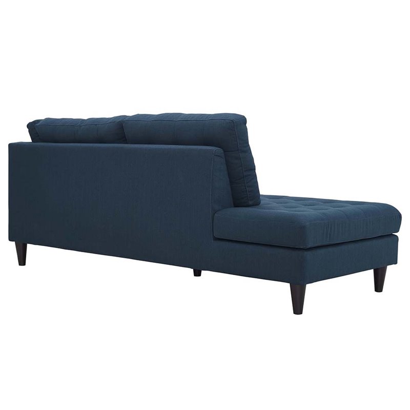 Modway Empress 2-Piece Fabric Upholstered Left-Facing Sectional in Azure