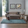 Modway Enyssa 5' x 8' Shag Area Rug in Aqua Blue and Ivory