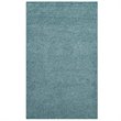 Modway Enyssa 5' x 8' Shag Area Rug in Aqua Blue and Ivory