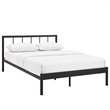 Modway Gwen Powder Coated Sturdy Steel Full Bed Frame in Brown