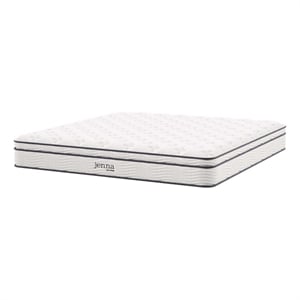 Modway Jenna 10&quot Modern Innerspring and Foam California King Mattress in White
