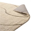 Modway Jubilant 5' x 8' Abstract Swirl Shag Area Rug in Cream