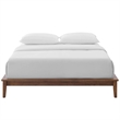 Modway Lodge Full Mates Platform Bed in Walnut