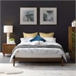 Modway Lodge Full Mates Platform Bed in Walnut