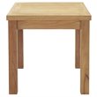 Modway Marina Modern Wood 3-Piece Conversation Set in Natural/Gray