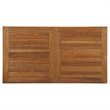 Modway Marina 7-Piece Teak Wood Patio Dining Set in White & Natural