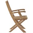 Modway Marina 7-Piece Solid Teak Wood Outdoor Patio Dining Set in Natural