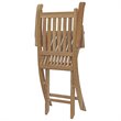 Modway Marina 7-Piece Solid Teak Wood Outdoor Patio Dining Set in Natural