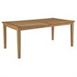 Modway Marina 9-Piece Wood Outdoor Patio Dining Set with Side Chair in Natural