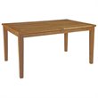 Modway Marina 7-Piece Teak Wood Outdoor Patio Dining Set in Natural