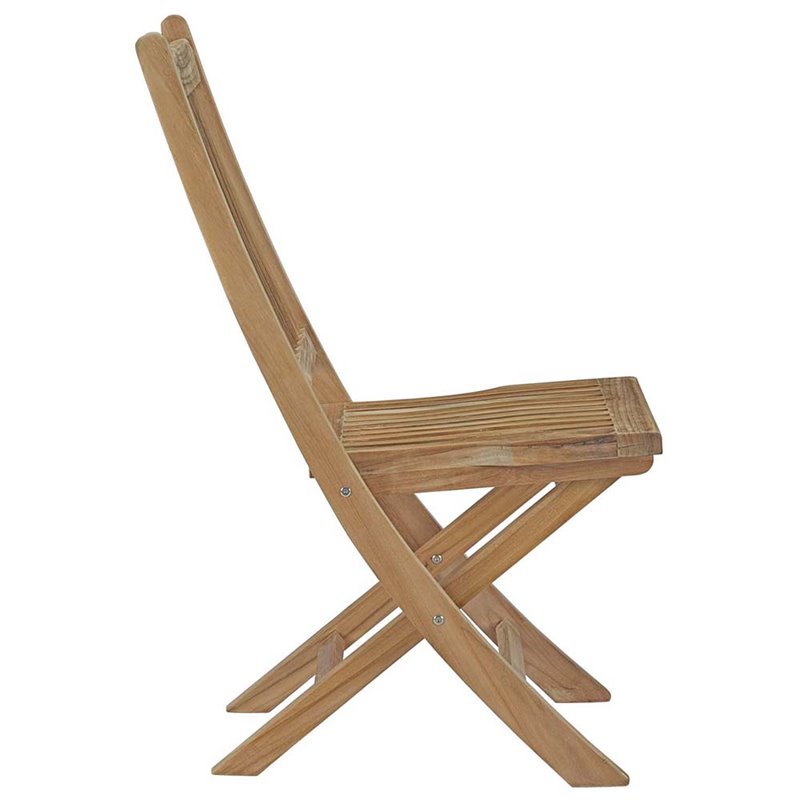 Modway Marina 7-Piece Teak Wood Outdoor Patio Dining Set in Natural