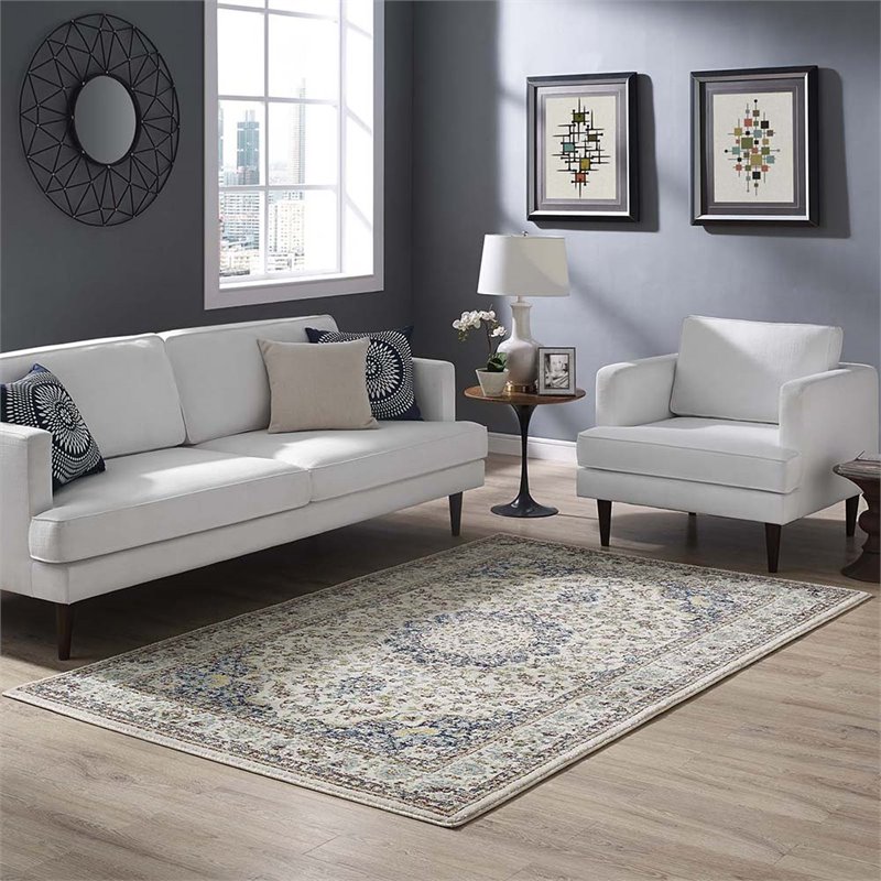 Modway Meryam 5' x 8' Polypropylene Medallion Area Rug in Multicolor
