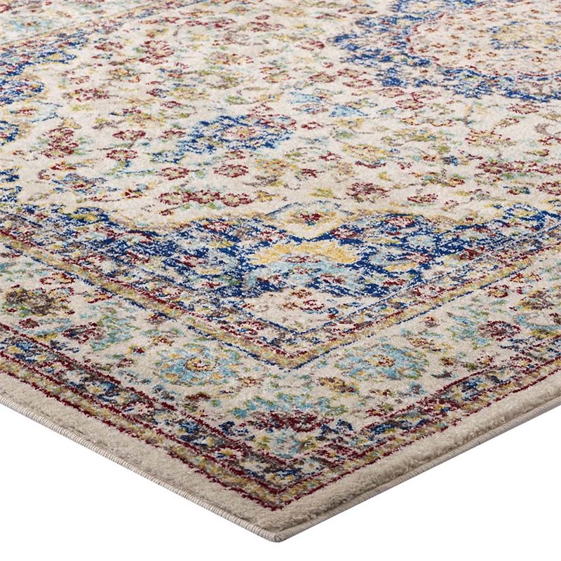Modway Meryam 5' x 8' Polypropylene Medallion Area Rug in Multicolor